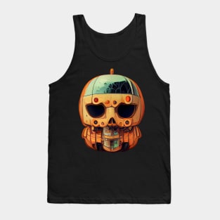 Pumpkin Skull Halloween Tank Top